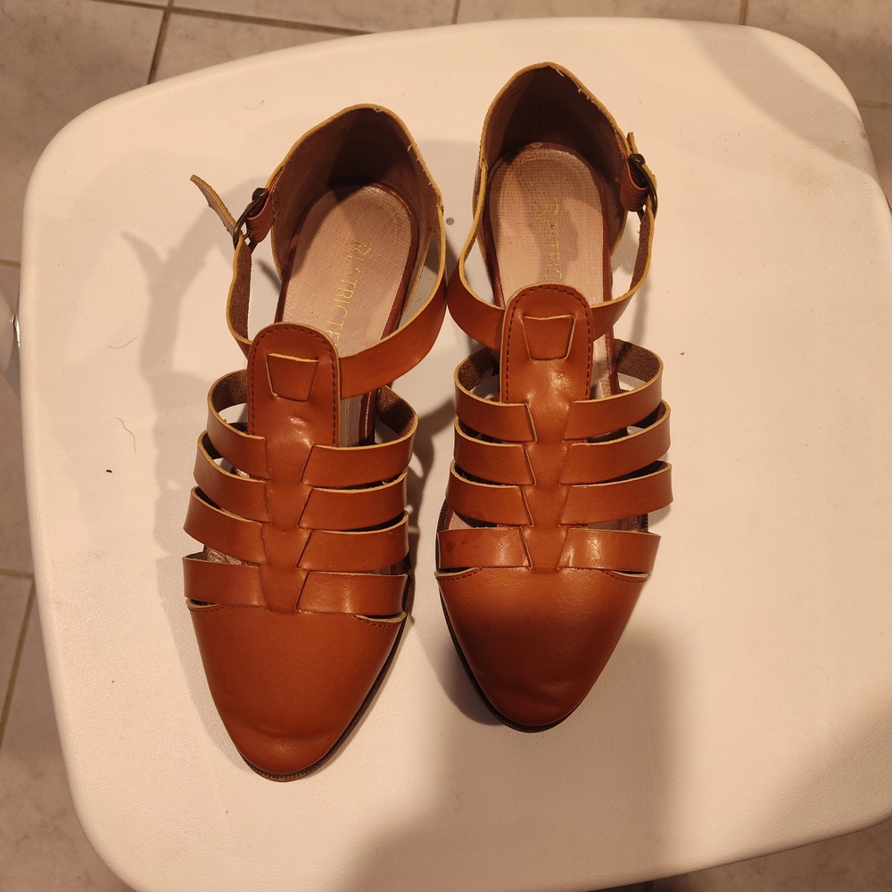 Brown Strappy Women's Shoes